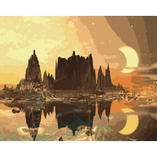 Картина по номерам. "Золоте місто" 40*50 см KHO 2853