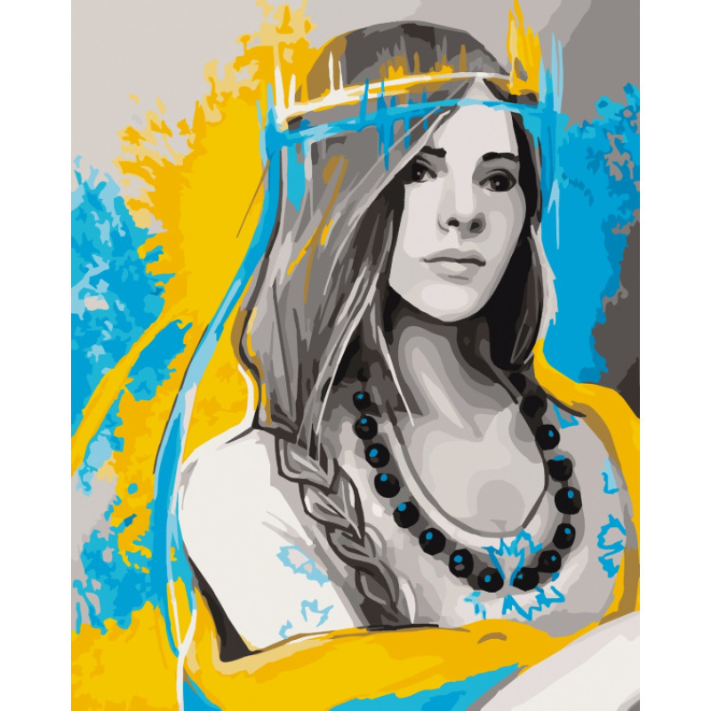 Картина за номерами Я - Українка 40*50 см ArtCraft 10343-AC