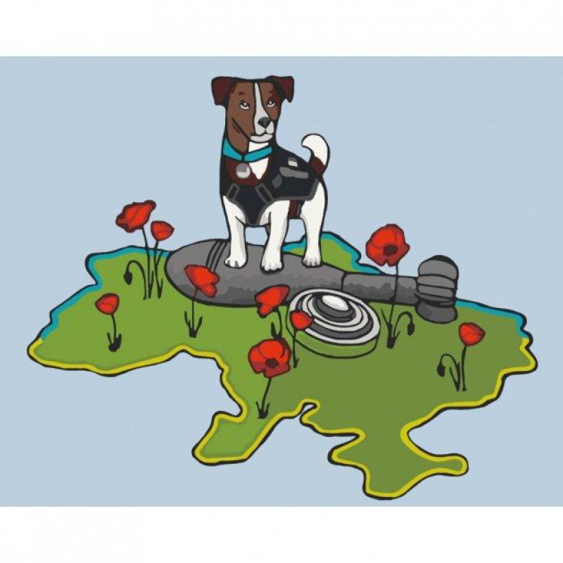 Картина за номерами Найкращий помічник 40*50 см ArtCraft 11656-AC Картина за номерами Найкращий помічник 40*50 см ArtCraft 11656-AC