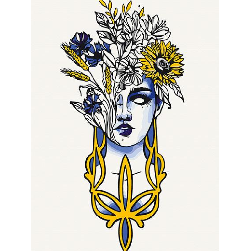 Картина за номерами Герб України 30*40 см ArtCraft 10383-NN Картина за номерами Герб України 30*40 см ArtCraft 10383-NN