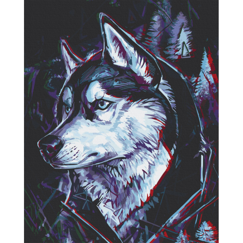 Картина за номерами Друг Хаскі 40*50 см ArtCraft 11674-AC