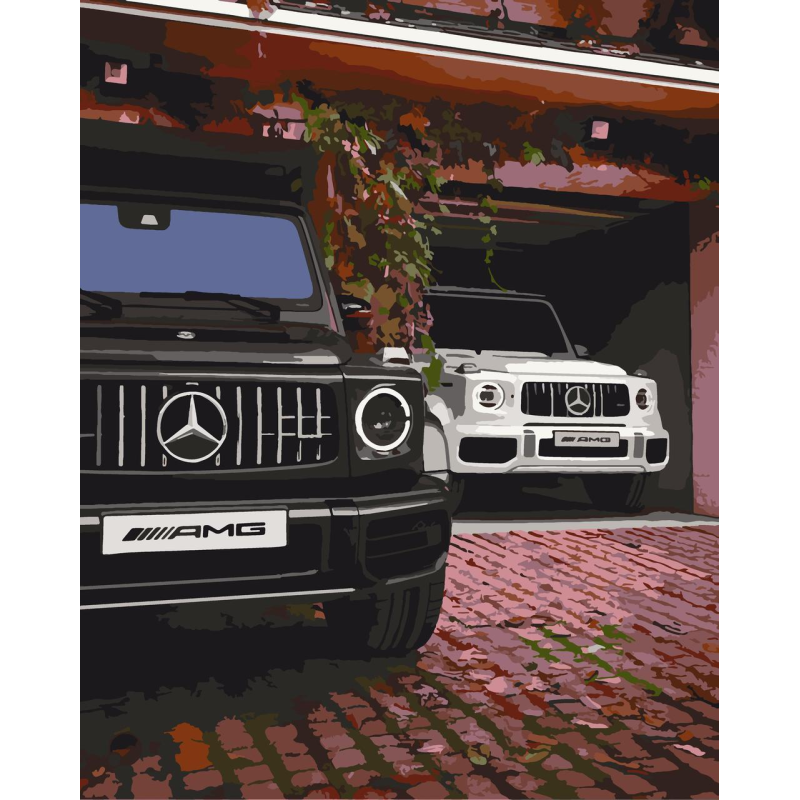 Картина за номерами Гелендвагени AMG 40*50 см Орігамі LW 32060