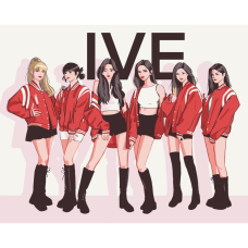 Картина за номерами IVE.K-pop група 40*50 см Art Craft 10075-AC