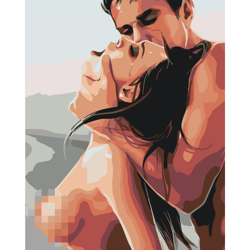 Картина за номерами Яскрава ніч 18+ 40*50 см Орігамі LW 3321