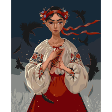 Картина за номерами Українська дівчина (Катерина) 40*50 см Art Craft 10080-AC