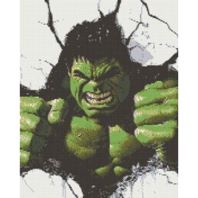 Алмазна мозаїка/вишивка Нестримна сила Marvel - Халк 40*50 см Орігамі OD 6015