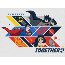 Картина за номерами Super Friends: Powerful together 30*40 см Ідейка KHO 8715