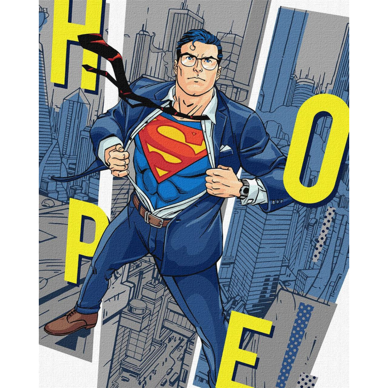Картина за номерами Superman: Hope. Герої кіно 40*50 см Ідейка KHO 8714 Картина за номерами Superman: Hope. Герої кіно 40*50 см Ідейка KHO 8714
