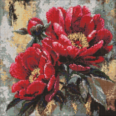 Алмазна мозаїка "Червона муза" ©art_selena_ua, 40х40см