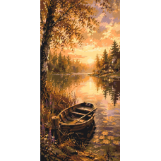 Картина за номерами Пейзаж. Осіння природа © 40*80 см Орігамі LW 5260