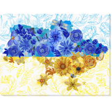 Набір для вишивання бісером на художньому полотні "Квiтуче земле"