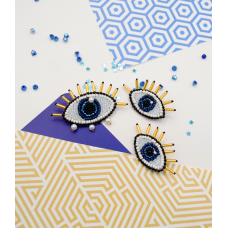 Набір для вишивання бісером прикраси на художньому полотні "Дзеркало душі"