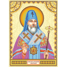 Схема для вишивання бісером на натуральному художньому холсті "Святий Арсеній"