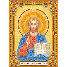 Схема для вишивання бісером на натуральному художньому холсті "Домашній іконостас «Господь Вседержитель»"