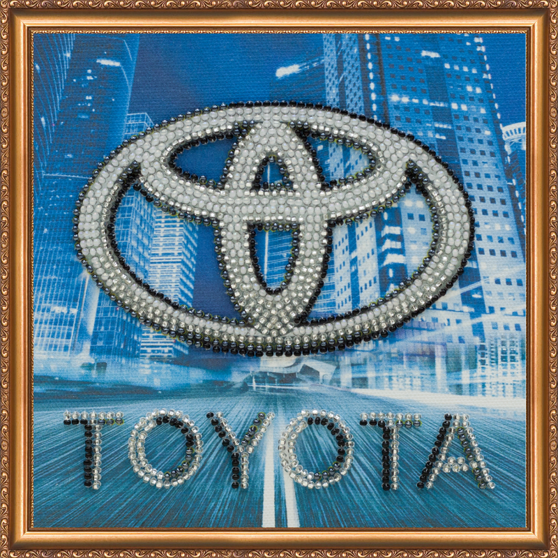 Набір-міні для вишивання бісером на художньому полотні "TOYOTA" Набір-міні для вишивання бісером на художньому полотні "TOYOTA"