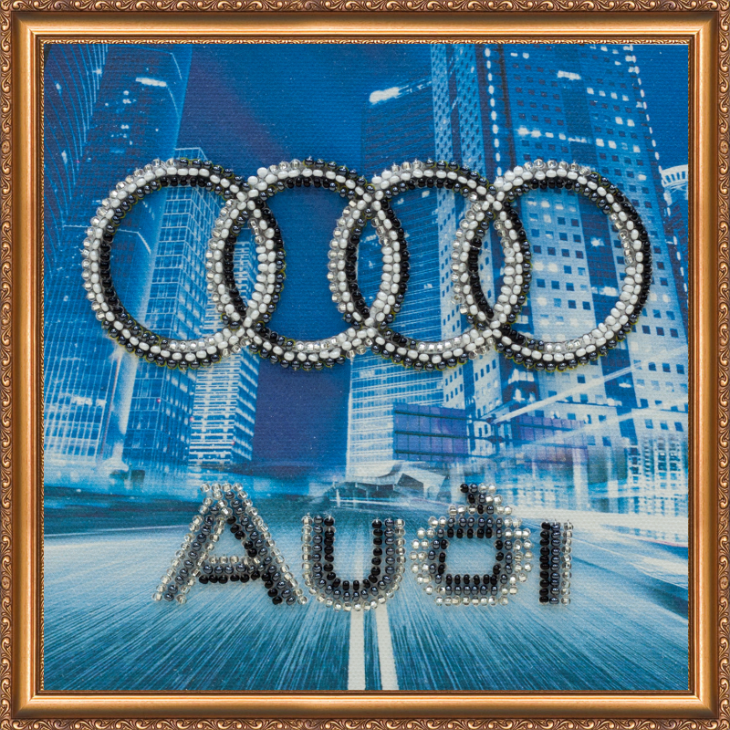 Набір-міні для вишивання бісером на художньому полотні "Audi" Набір-міні для вишивання бісером на художньому полотні "Audi"