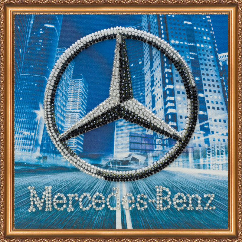 Набір-міні для вишивання бісером на художньому полотні "Mercedes-Benz" Набір-міні для вишивання бісером на художньому полотні "Mercedes-Benz"