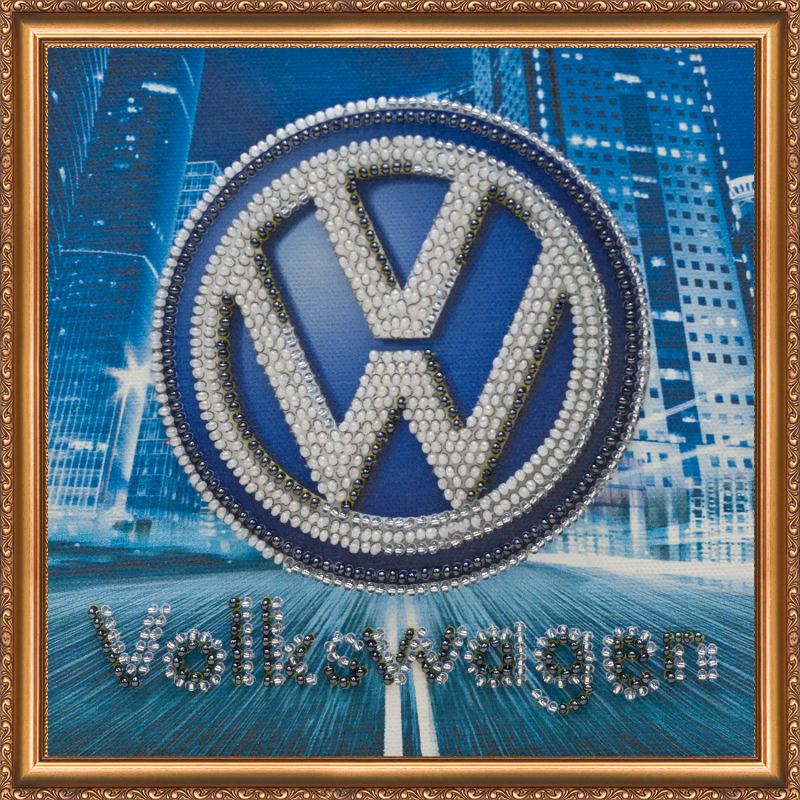 Набір-міні для вишивання бісером на художньому полотні "Volkswagen" Набір-міні для вишивання бісером на художньому полотні "Volkswagen"