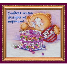 Набір-магніт для вишивання бісером "Солодке життя"