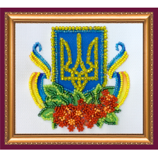 Набір-магніт для вишивання бісером "Калиновий край"