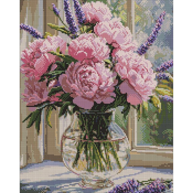Алмазна мозаїка “Нюдова ніжність у вазі“ ©art_selena_ua AMO8361, 40х50 см