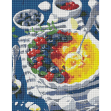 Набір алмазної мозаїки “Чорничне крем-брюле ©alonka_good“ 40*50 см AMO 7142
