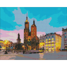Набір алмазної мозаїки “Вечірній Краків“ 40*50 см AMO 7197