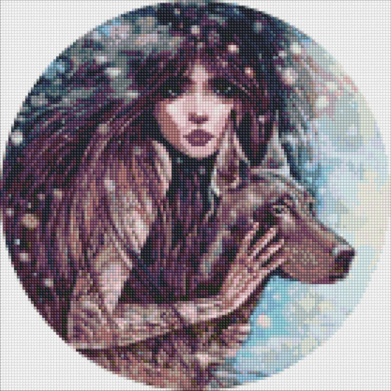 Алмазна мозаїка/вишивка Дика воля 40*40 см Ідейка AMO 7420