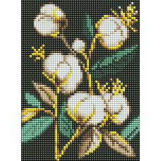 Алмазна мозаїка без підрамника Білосніжна бавовна ©art_selena_ua