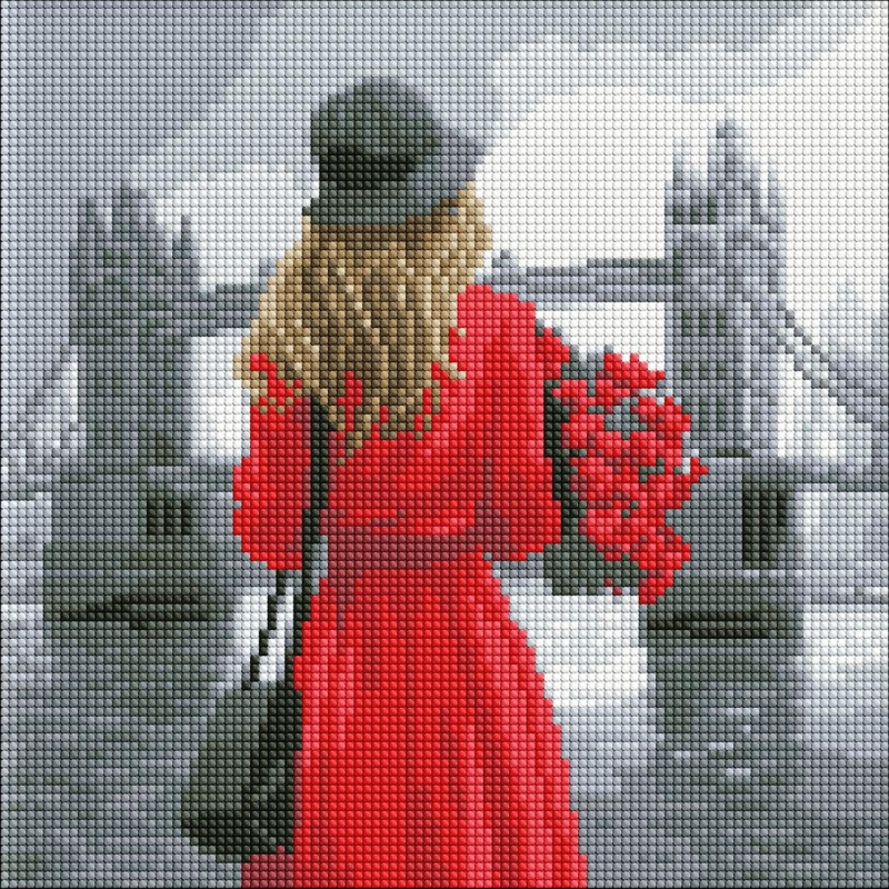 Алмазна мозаїка без підрамника Туманний Лондон ©art_selena_ua