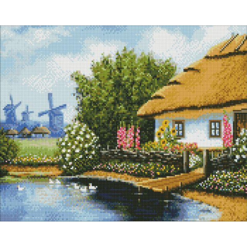 Алмазна мозаїка Українська садиба ©Ярослав Чижевський