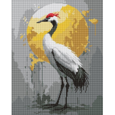 Алмазна мозаїка/вишивка Золота екзотика. Птахи 40*50 см Ідейка AMO 8281