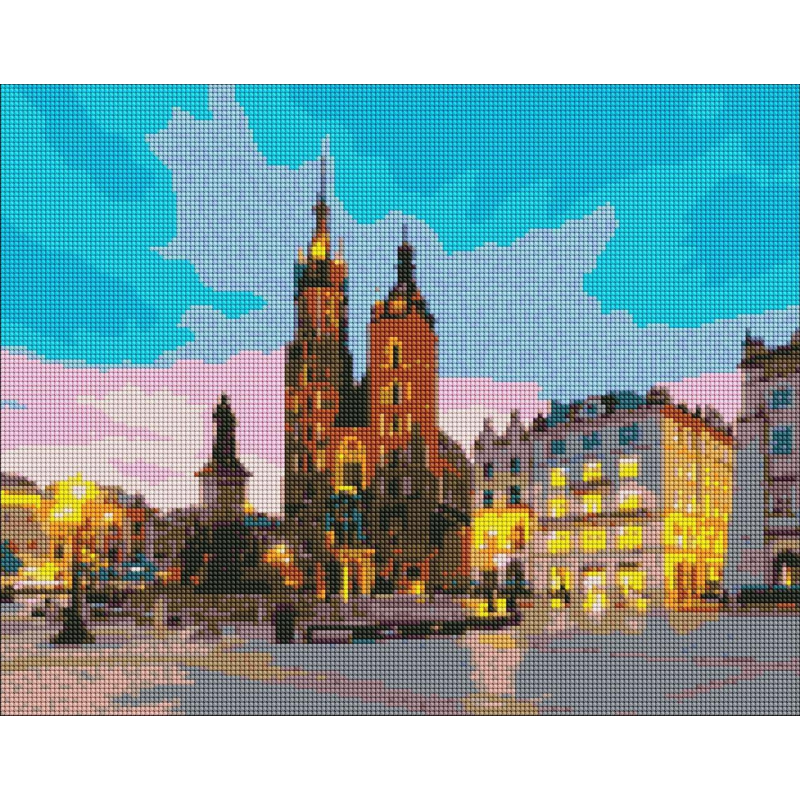 Набір алмазної мозаїки “Вечірній Краків“ 40*50 см AMO 7197
