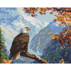 Алмазна мозаїка/вишивка Гордий орел 40*50 см Ідейка AMO 8078