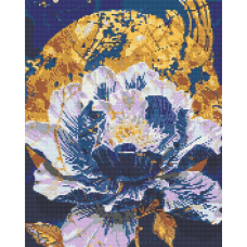 Алмазна мозаїка/вишивка Дивовижна квітка 40*50 см Орігамі OD 3443