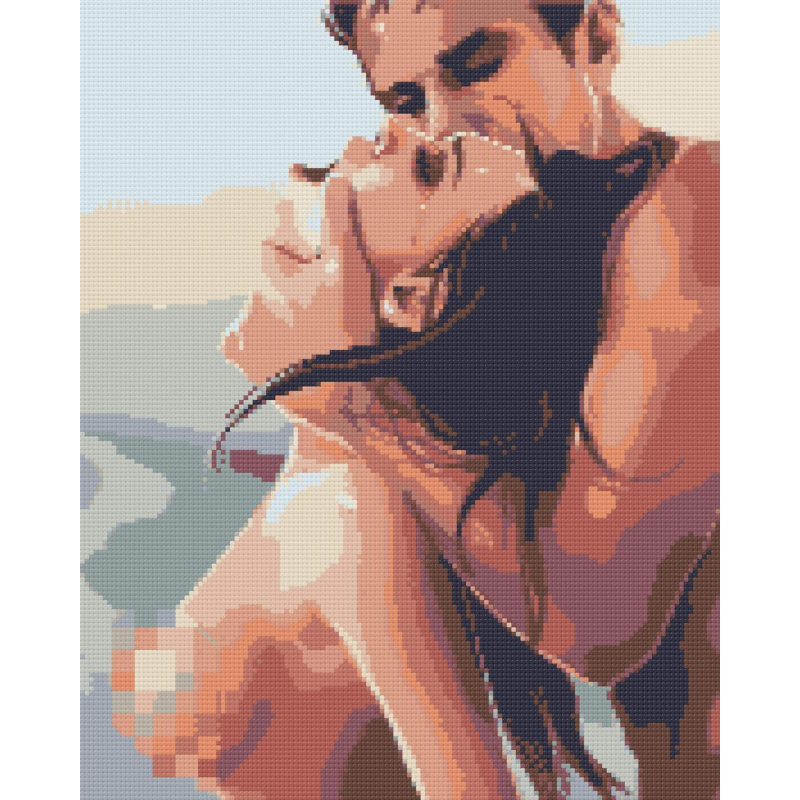 Алмазна мозаїка/вишивка 18+ Яскрава ніч 40*50 см Орігамі OD 3321