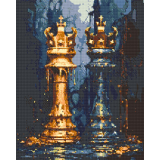 Алмазна мозаїка/вишивка Шахи  40*50 см Орігамі OD 3491
