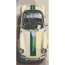 Алмазна мозаїка/вишивка Авто. Порш  40*80 см Орігамі OD 5127