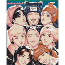 Алмазна мозаїка “K-pop, Stray Kids“ OD31890, 40х50 см