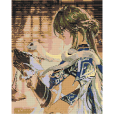 Алмазна мозаїка/вишивка Аніме. Геншин імпакт Бай Чжу 40*50 см Орігамі OD 30250 dp-a