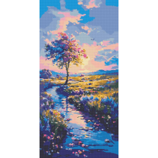 Алмазна мозаїка/вишивка Дорога до мрій 40*80 см Орігамі OD 5137
