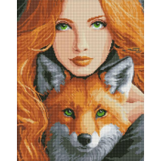 Алмазна мозаїка Вогняна лисиця ©art_selena_ua