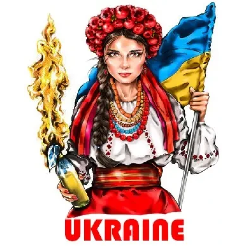 Алмазна мозаїка на підрамнику Захисниця України