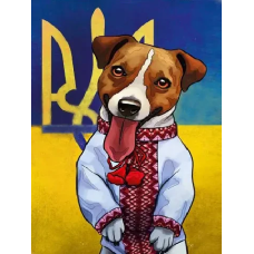 Алмазна мозаїка на підрамнику Пес Патрон