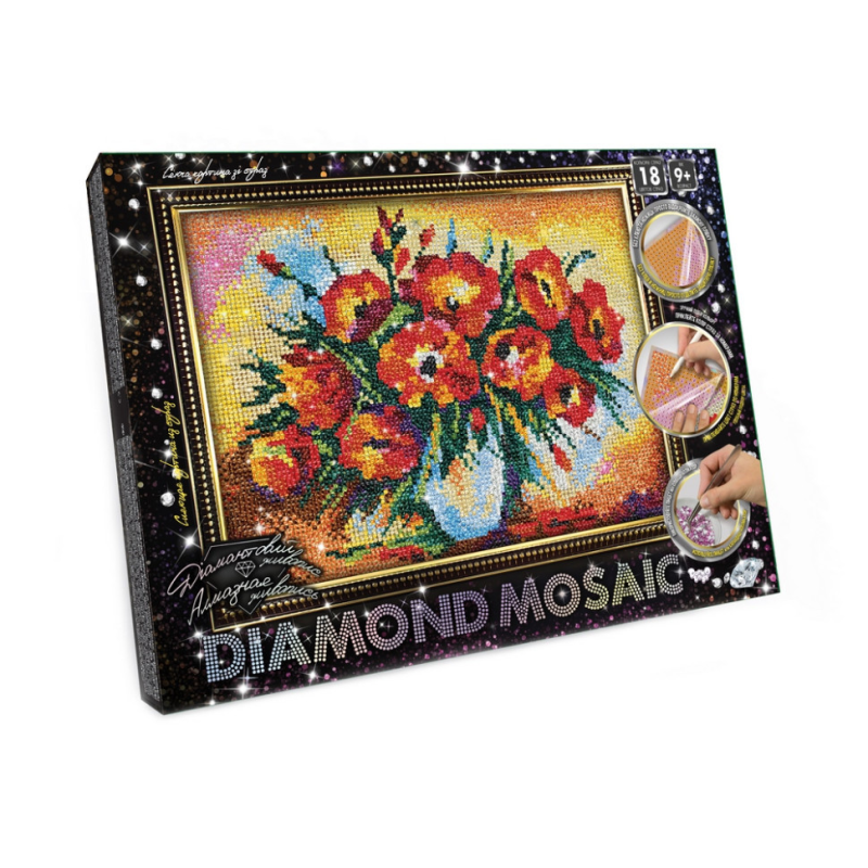 Набір креативної творчості “DIAMOND MOSAIC“ DM-03-01-9  DM-03-04