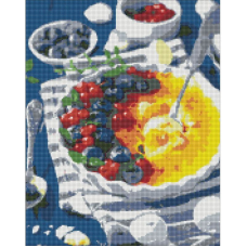 Алмазна мозаїка “Чорничне крем-брюле“ ©alonka_good Ідейка AMO7142 40х50 см