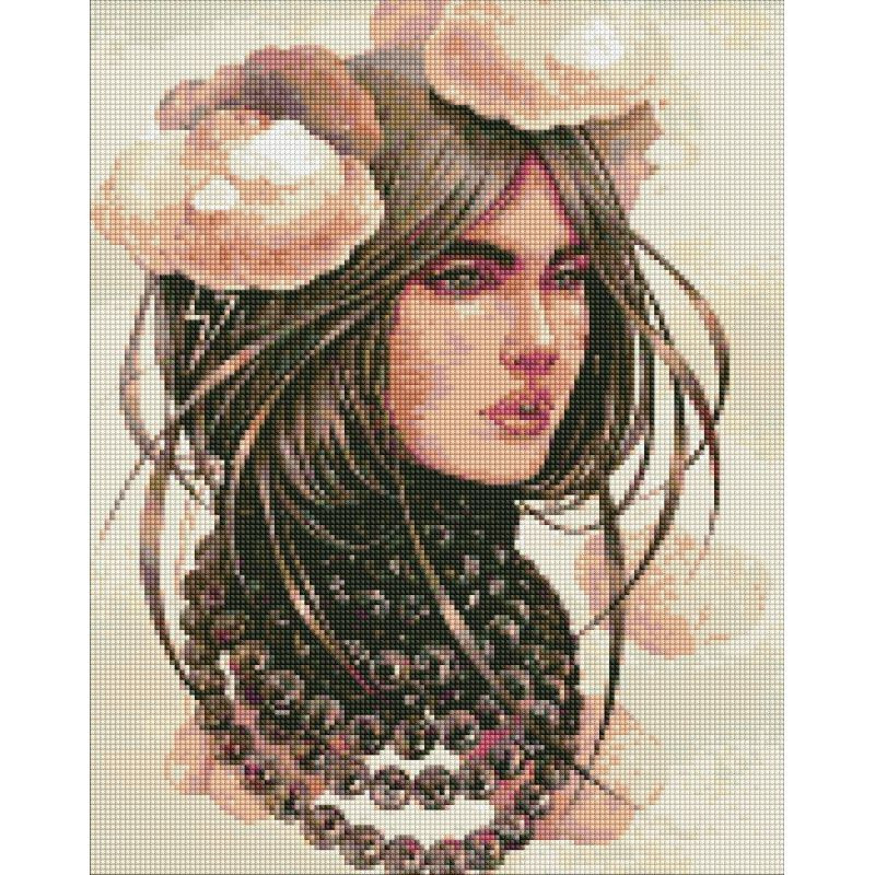 Алмазна мозаїка “Хмарливі думки“ ©lesya_nedzelska_art Ідейка AMO7373 40х50 см