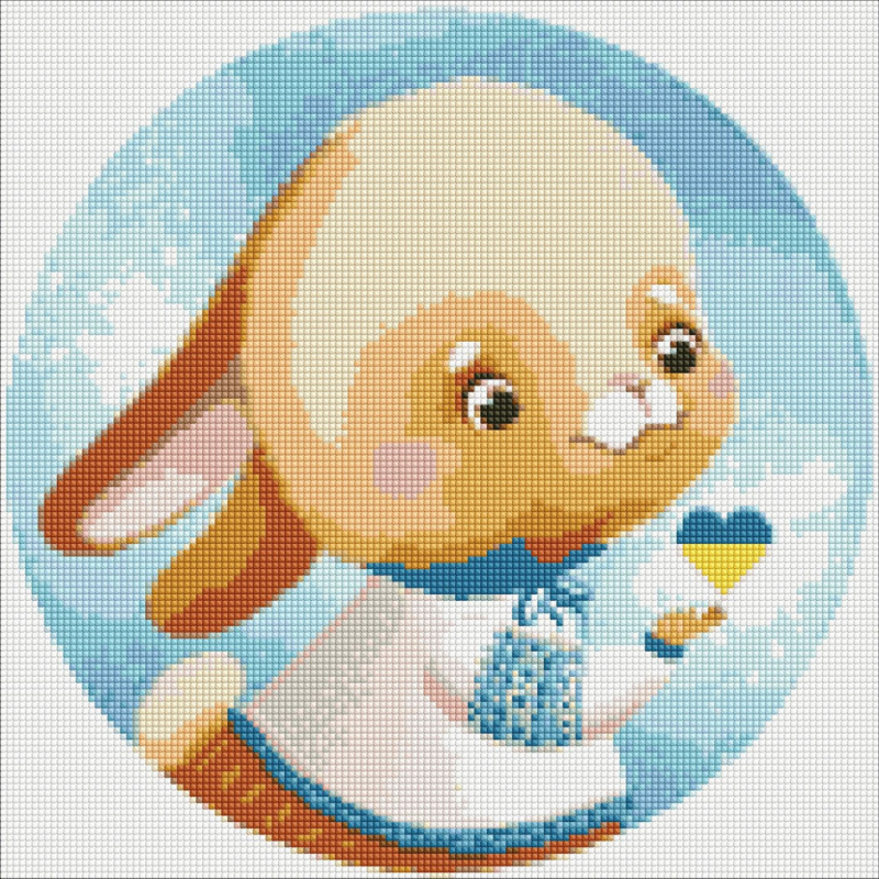 Алмазна мозаїка “Зайчик“ ©Катерина Валер“єва AMO7432 Ідейка 40х40см