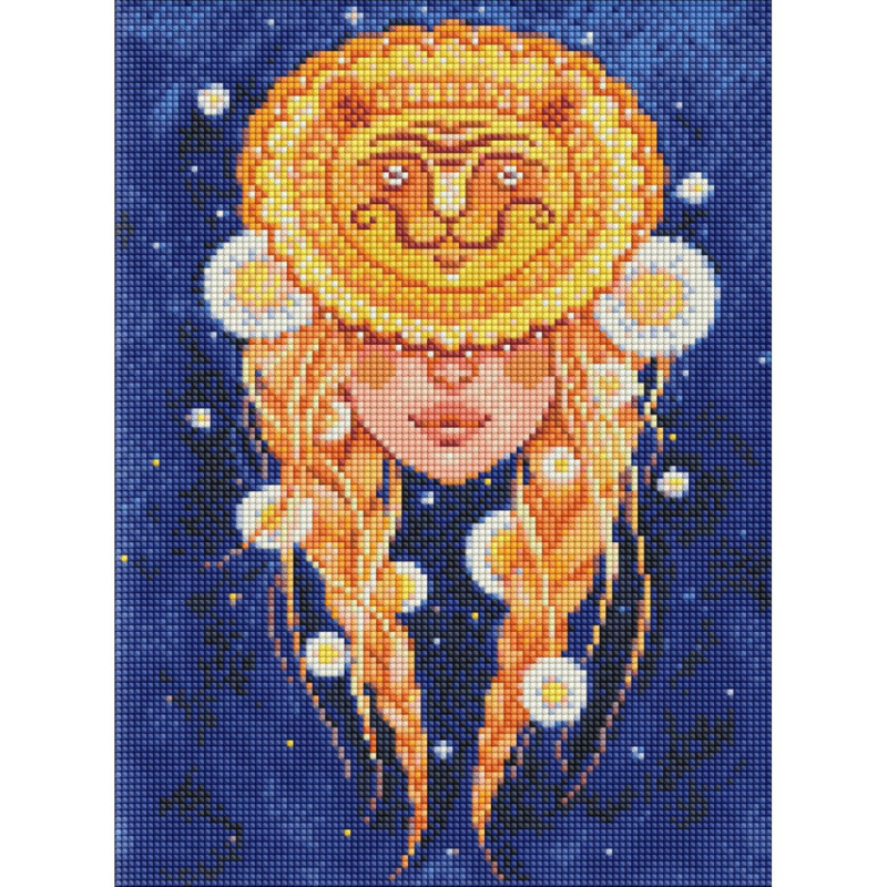 Алмазна мозаїка “Лев“ ©lesya_nedzelska_art AMO7566 Ідейка 30х40 см