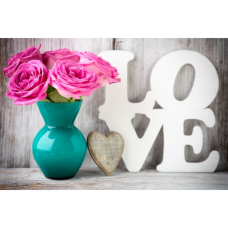 Алмазна мозаїка “LOVE“ HEG87049 30х40 см